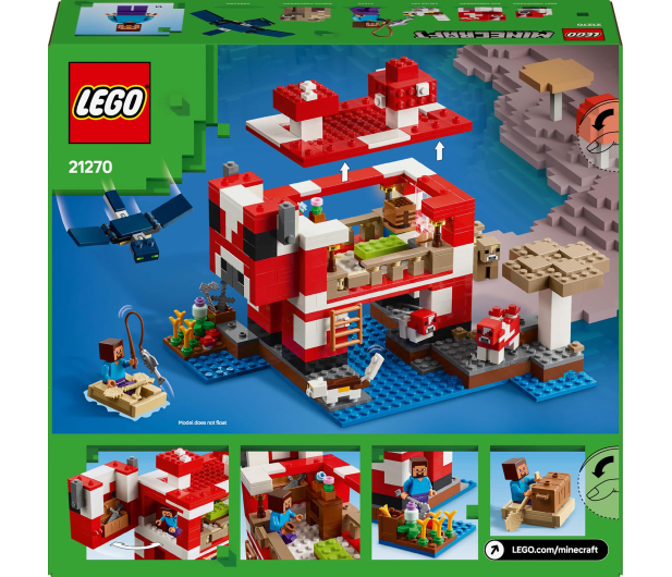 LEGO Minecraft 21270 Dom grzybowej krowy - 1283662 - zdjęcie 12